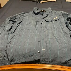 Under Armour Men's Navy Button-Up Shirt